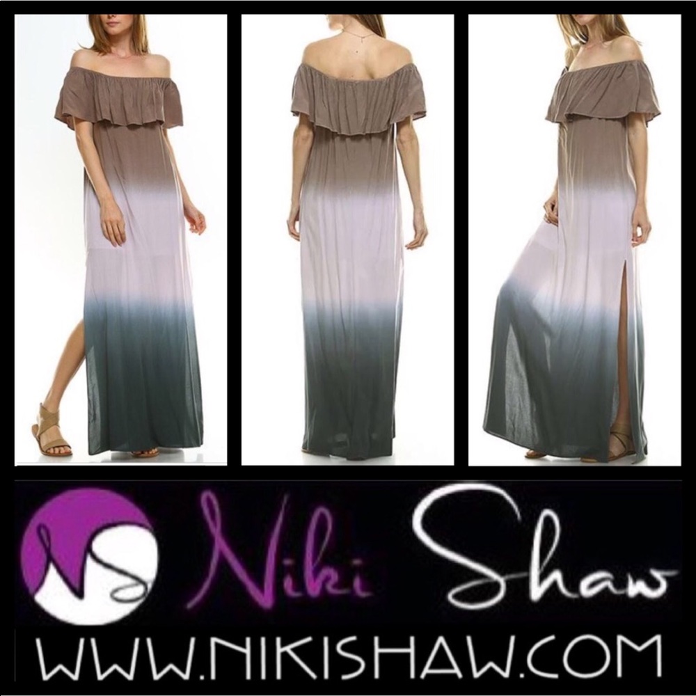EBBY OMBRE MAXI DRESS.  www.nikishaw.com